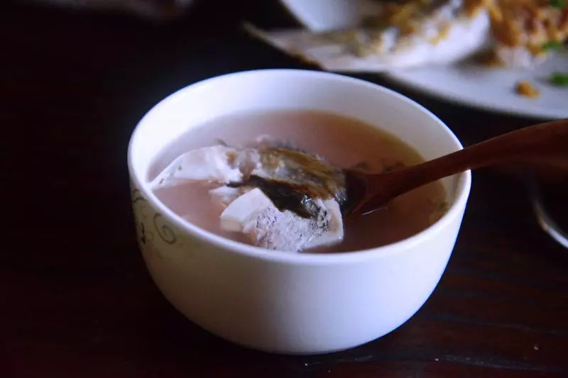 紫蘇梅包公魚湯