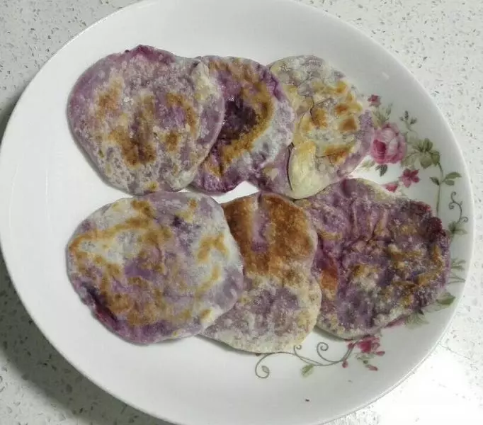 餃子皮版紫薯餅