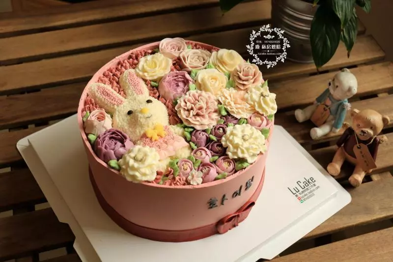 韓式裱花 花盒蛋糕
