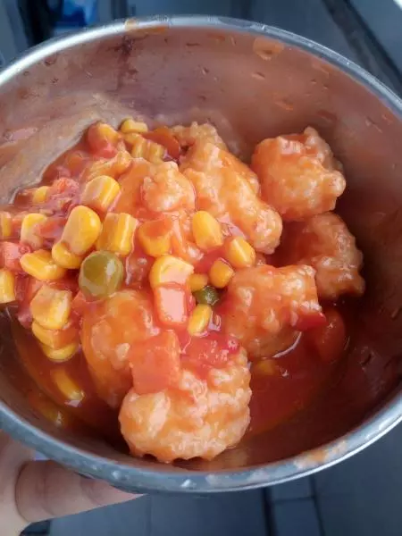 快手寶寶營養餐——茄汁蝦球