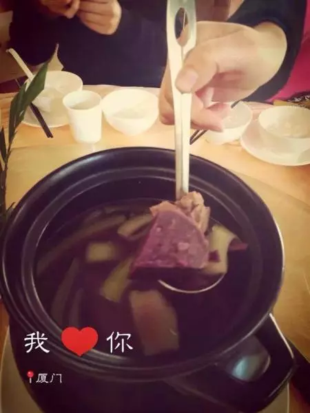 芥菜紫薯排骨煲