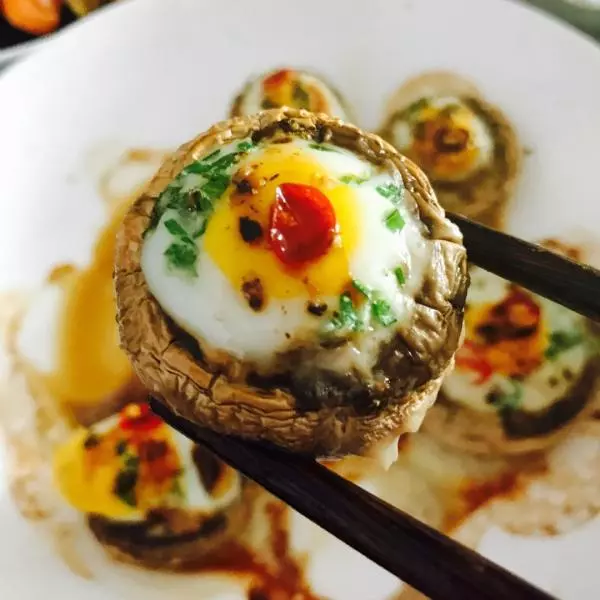 鮮烤白菇鵪鶉蛋