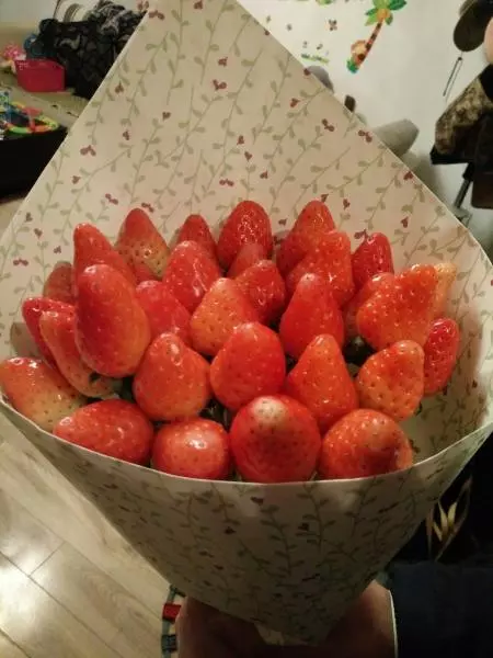 情人節草莓花