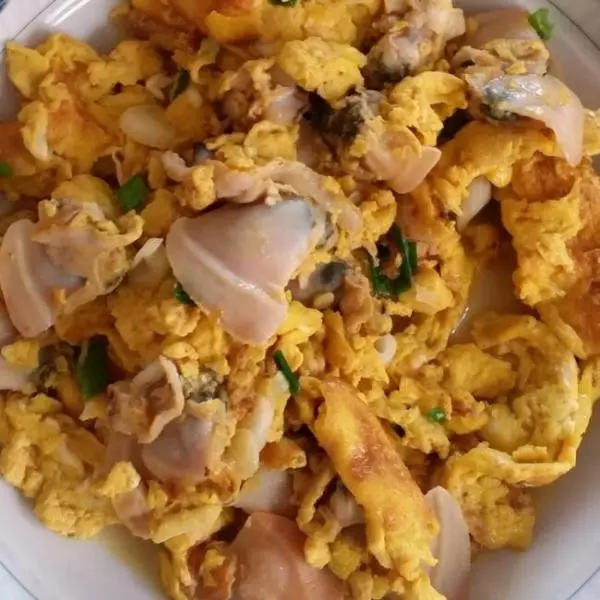 文蛤蘑菇炒雞蛋
