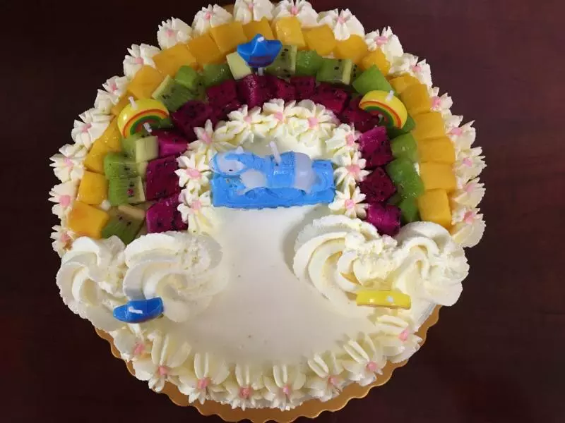 水果版無色素 彩虹蛋糕
