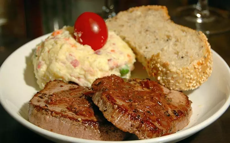 法式黑椒牛排 (Steak au Poivre/Peppercorn Steak)+奪命土豆泥