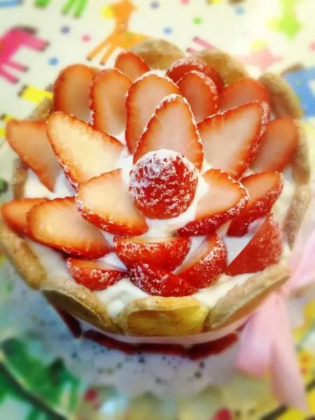 芝士草莓蛋糕/手指餅乾