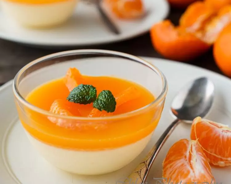 橘子酸奶凍