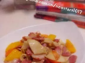 沙拉醬杏鮑菇炒培根