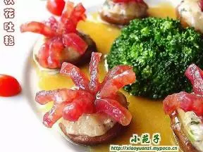 臘腸魚蓉釀鮮菇