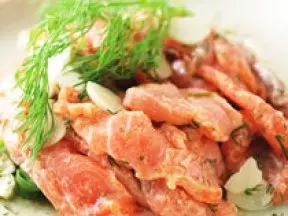 蒔蘿鮭魚沙拉