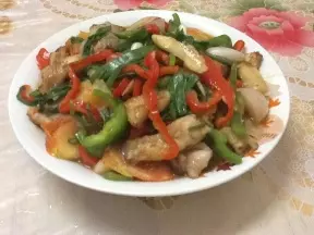 青翠魚片姜䓤炒