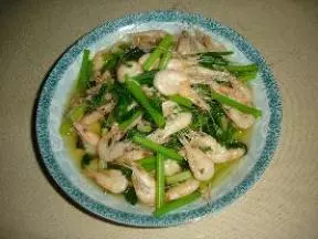 芹菜燒白蝦