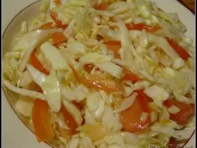 涼拌西紅柿&高麗菜