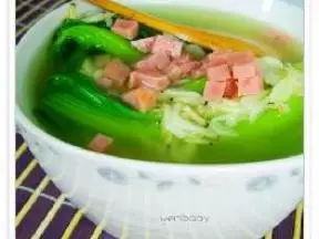 青菜蝦皮湯