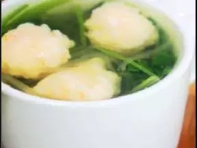 無油版鮮蝦滑菠菜湯