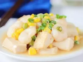 蚝油蝦仁豆腐