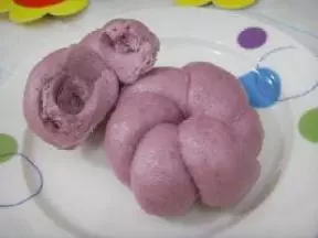 紫薯花形饅頭