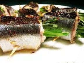 麥菜烤秋刀魚