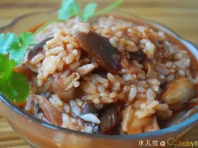 平菇香米飯