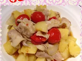土豆炖肉（西红柿风味）