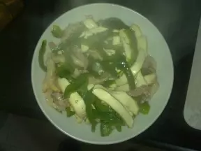 辣椒肉丝炒豆腐干