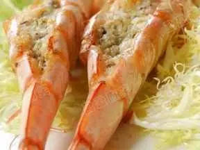 蒜茸香草烤海虾