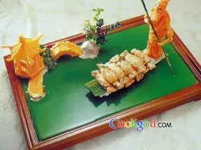 黄金雪蛤三文鱼