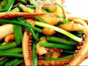 魷魚絲炒韭菜