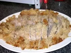 德國泡菜蘋果烤豬肉
