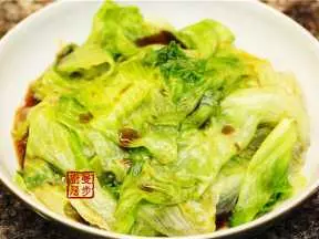 曼步厨房 - 蚝油生菜