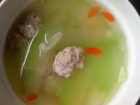 米冬瓜圆子汤
