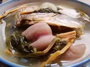 咸鱼头豆腐金银菜汤