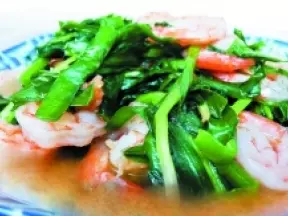 韭菜虾仁汤