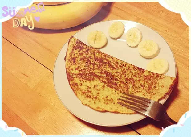 [早餐]香蕉雞蛋餅