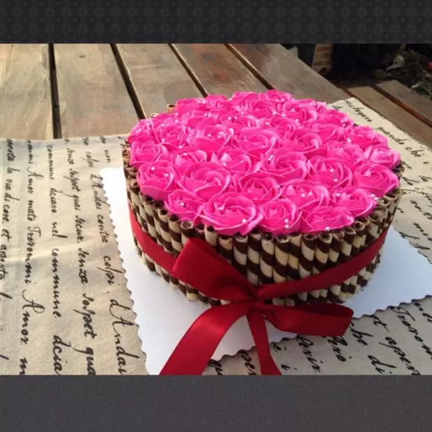 玫瑰花束蛋糕