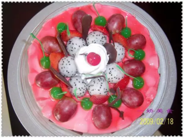 果盆水果蛋糕