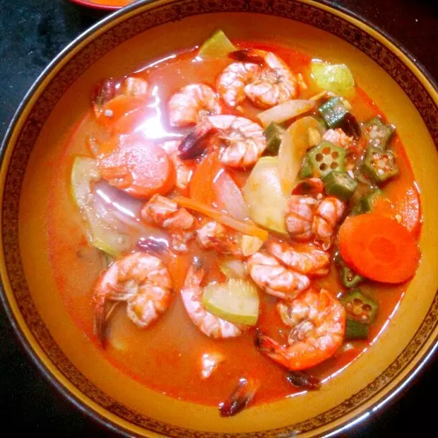 韓式辣醬蝦
