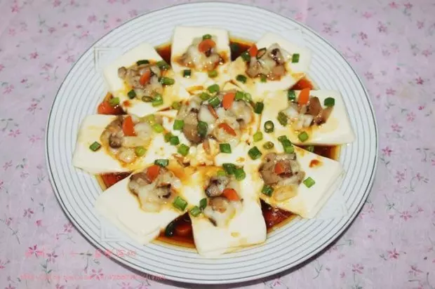龙利香菇蒸豆腐
