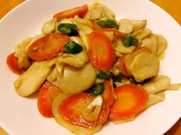 老丁的私房菜-美極杏鮑菇
