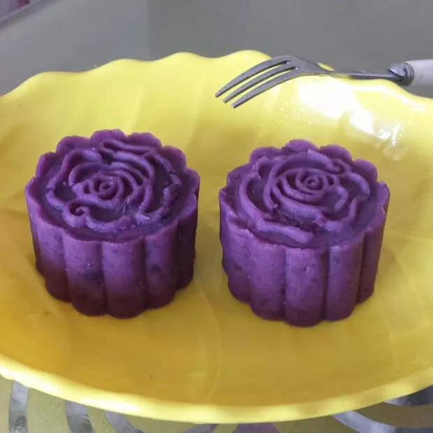 无糖紫薯月饼