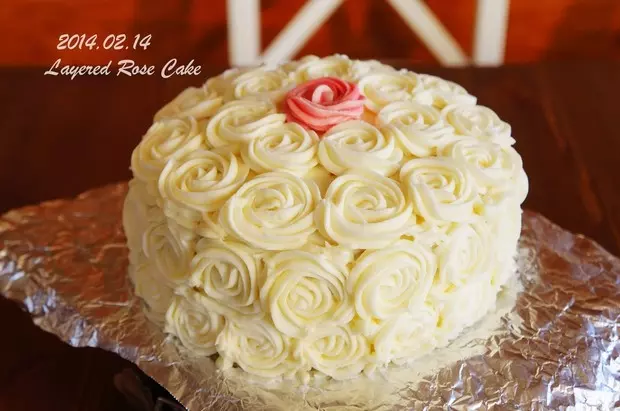 極簡的浪漫——Rose Swirl Cake（玫瑰蛋糕）