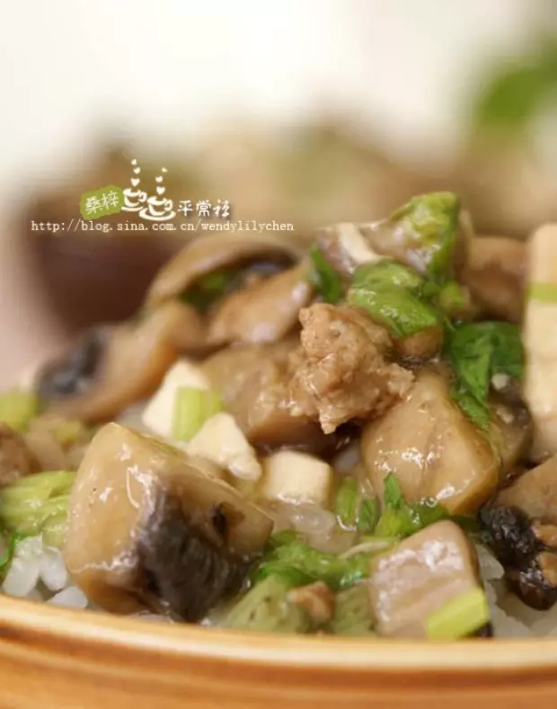 肉末蘑菇燒豆腐