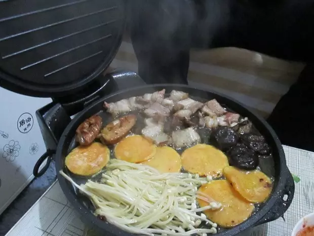 电饼铛 韩式烤五花肉