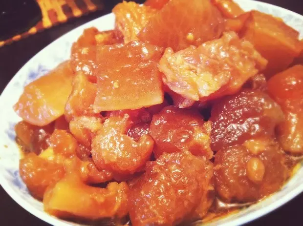 萝卜焖牛筋(简单电饭锅版)