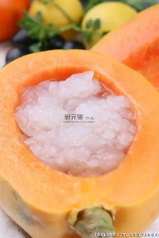 木瓜冰糖炖雪蛤
