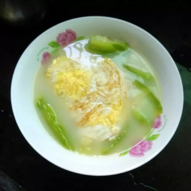 絲瓜煎蛋湯（面）