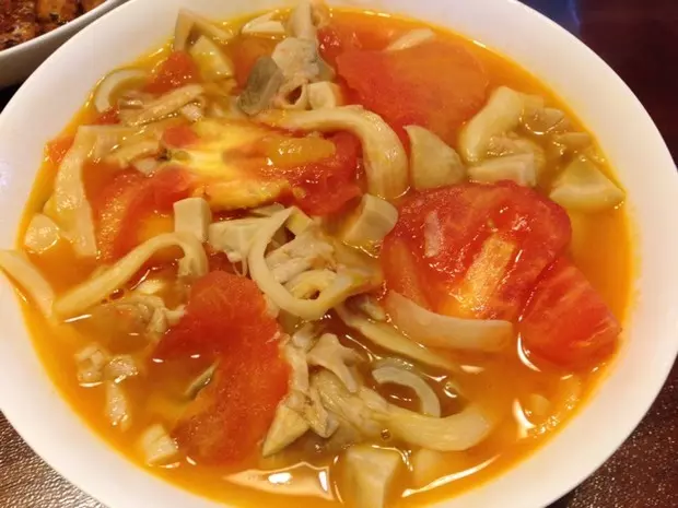 西红柿炒平菇