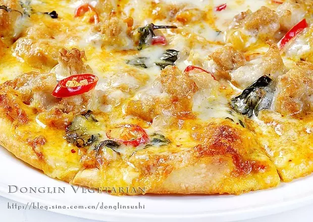 泰皇沙嗲猴菇披萨
