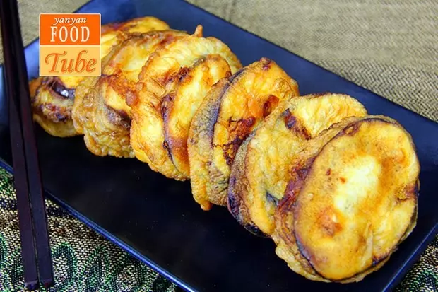 香炸茄盒-家乡的味道 Stuffed Fried Eggplant with Pork